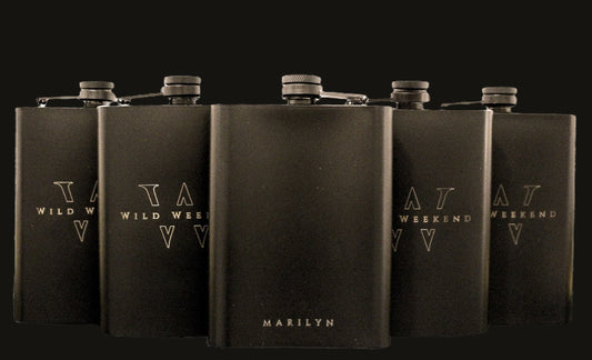 Engraved Stainless Steel Flask